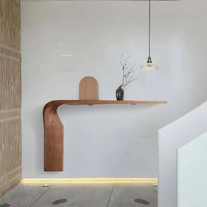 Solid Wood Trunk Console Table-Console Tables