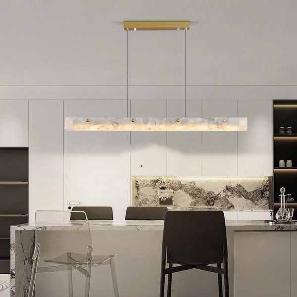 Spanish Marble LED Kitchen Island Dining Chandelier-Kitchen Island
