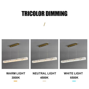 Spanish Marble LED Kitchen Island Dining Chandelier-Kitchen Island