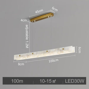 Spanish Marble LED Kitchen Island Dining Chandelier-Kitchen Island