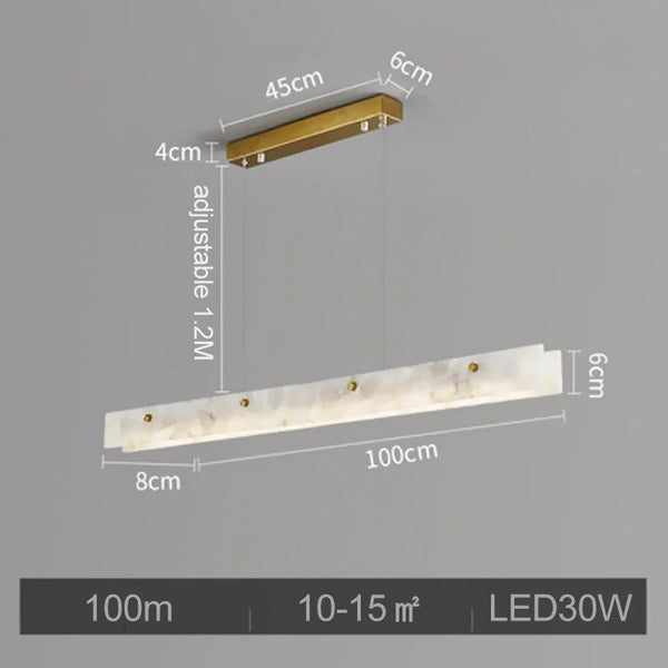 Spanish Marble LED Kitchen Island Dining Chandelier-Kitchen Island