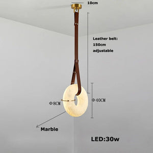 Spanish Marble Ring Lustre Chandelier Lighting-Pendant Lights