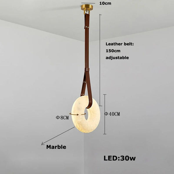 Spanish Marble Ring Lustre Chandelier Lighting-Pendant Lights