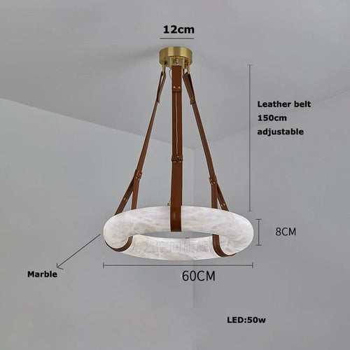 Spanish Marble Ring Lustre Chandelier Lighting-Pendant Lights