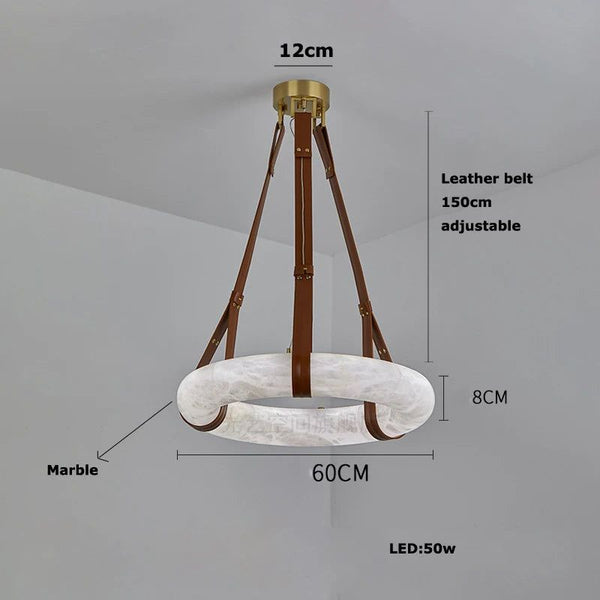 Spanish Marble Ring Lustre Chandelier Lighting-Pendant Lights