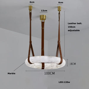 Spanish Marble Ring Lustre Chandelier Lighting-Pendant Lights