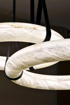 Spanish Marble Ring Lustre Chandelier Lighting-Pendant Lights