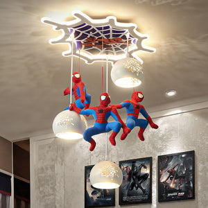 Spiderman Pendant Light - Art Deco Lighting for Kids Room-Kids Room Nursery Lighting