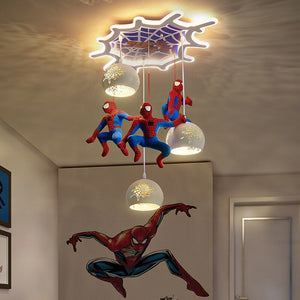 Spiderman Pendant Light - Art Deco Lighting for Kids Room-Kids Room Nursery Lighting