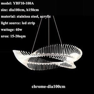 Spiral Acrylic Chandelier: Illuminate with Style-Ceiling Chandelier