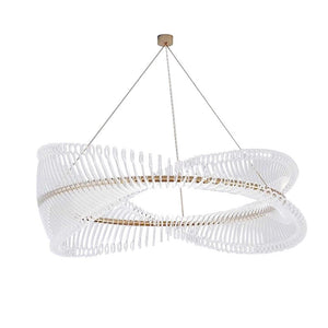 Spiral Acrylic Chandelier: Illuminate with Style-Ceiling Chandelier
