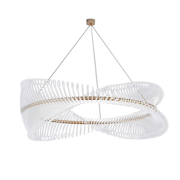 Spiral Acrylic Chandelier: Illuminate with Style-Ceiling Chandelier