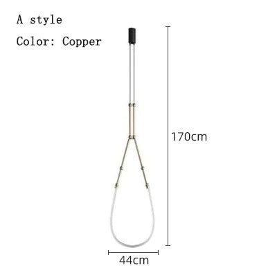 Spiral Rope Light: Illuminate your space with style-Chandeliers