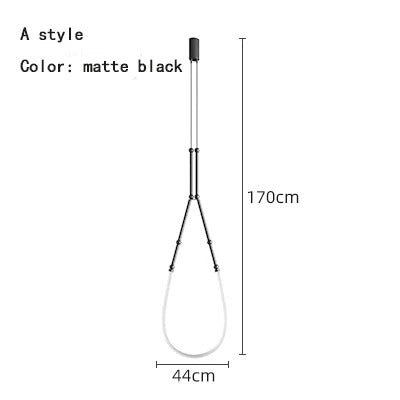 Spiral Rope Light: Illuminate your space with style-Chandeliers