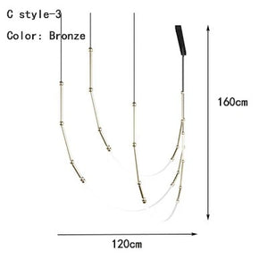 Spiral Rope Light: Illuminate your space with style-Chandeliers