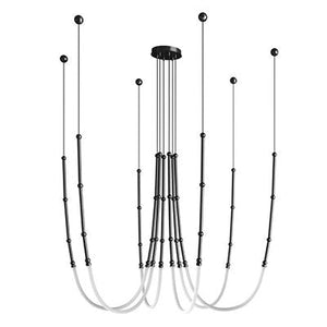 Spiral Rope Light: Illuminate your space with style-Chandeliers