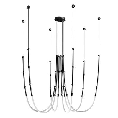 Spiral Rope Light: Illuminate your space with style-Chandeliers