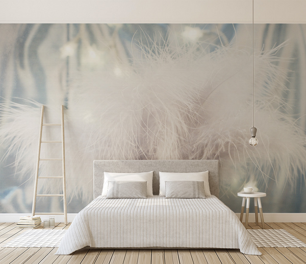 Sprinkle Cotton Blow: Leaves Wallpaper Murals-Flower & Leaf Wallpaper