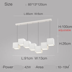 Square Blocks Pendant Light-Kitchen Island