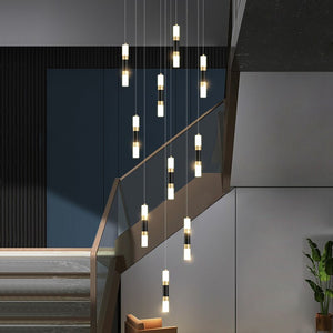 Staircase Chandelier - Illuminate with Acrylic Chandelier-Staircase Chandelier