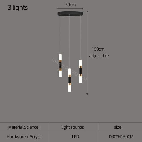 Staircase Chandelier - Illuminate with Acrylic Chandelier-Staircase Chandelier
