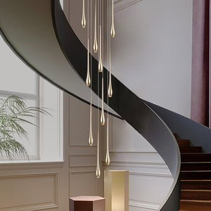 Staircase Chandelier - Unique Circular Cone Ambience-Staircase Chandelier