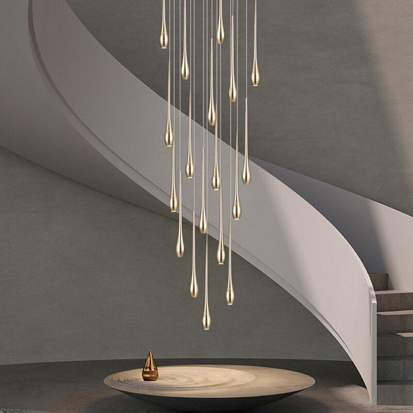 Staircase Chandelier - Unique Circular Cone Ambience-Staircase Chandelier