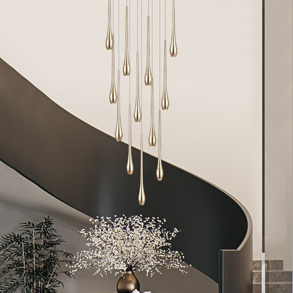 Staircase Chandelier - Unique Circular Cone Ambience-Staircase Chandelier