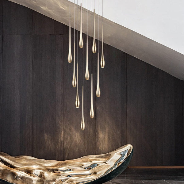 Staircase Chandelier - Unique Circular Cone Ambience-Staircase Chandelier