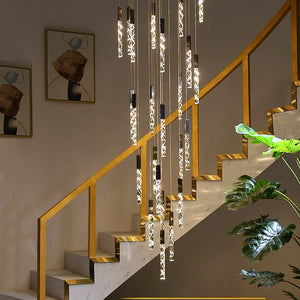 Staircase Crystal Chandelier Light-Staircase Chandelier