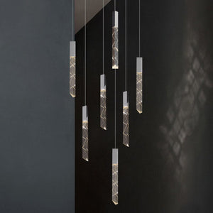 Staircase Crystal Chandelier Light-Staircase Chandelier