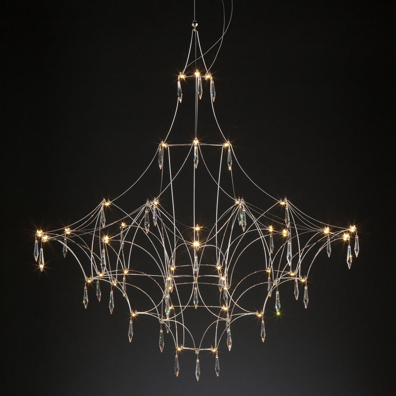 Starry Crystal Minimalistic Chandelier-Ceiling Chandelier