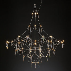 Starry Crystal Minimalistic Chandelier-Ceiling Chandelier