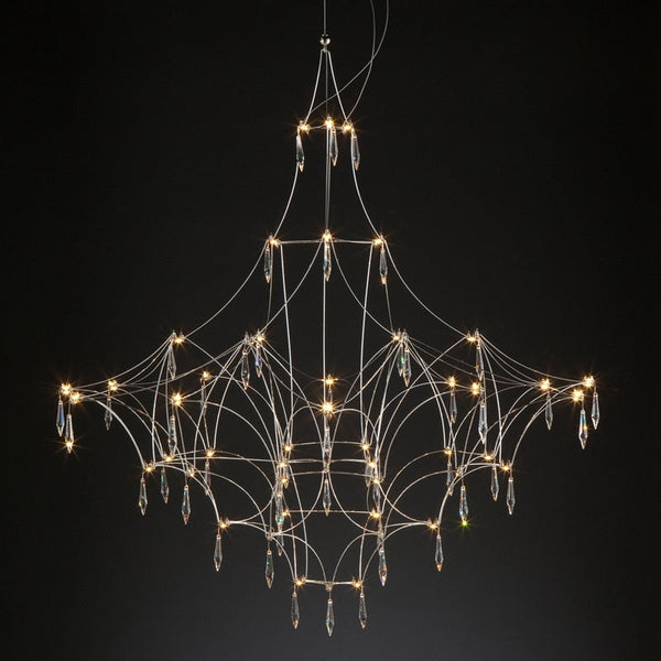Starry Crystal Minimalistic Chandelier-Ceiling Chandelier