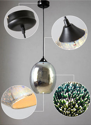 Starry Sky Hanging Glass Chandelier-Pendant Lights