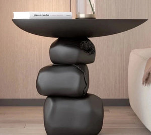 Stones Art Rock Side Table-Coffee Table
