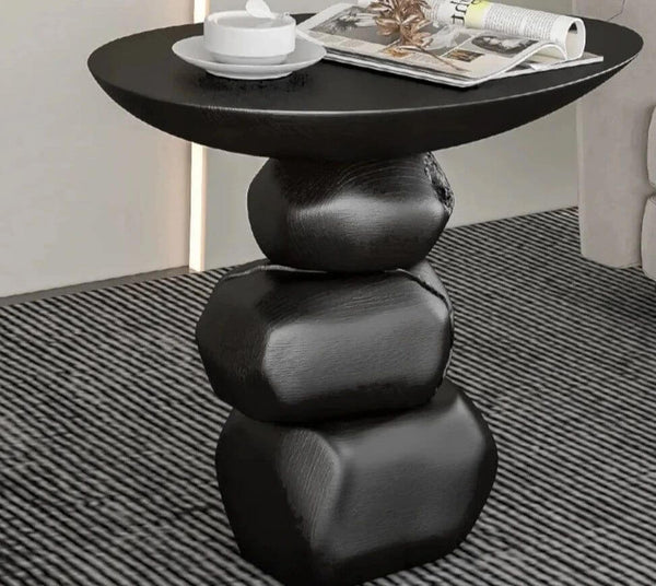 Stones Art Rock Side Table-Coffee Table