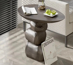 Stones Art Rock Side Table-Coffee Table