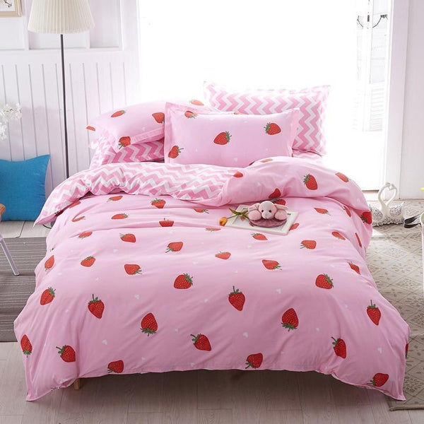 Strawberry Bedding Set – Exquisite and Vibrant Designs-Bedding Set Kids