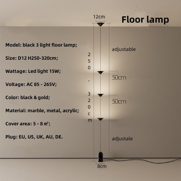 String Bedside LED Adjustable Floor Lamp-Floor Lamp
