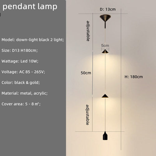 String Bedside LED Adjustable Floor Lamp-Floor Lamp