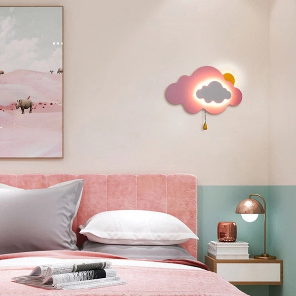 Sun Cloud Night Light Wall Lamp for Kids Room-Kids Room Nursery Lighting