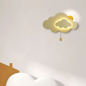 Sun Cloud Night Light Wall Lamp for Kids Room-Kids Room Nursery Lighting