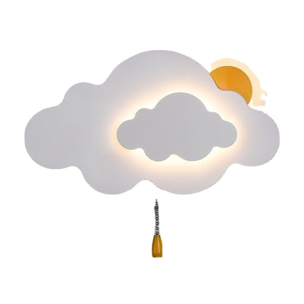 Sun Cloud Night Light Wall Lamp for Kids Room-Kids Room Nursery Lighting