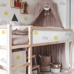 Sun Wall Stickers Wall Decal - Easy to Apply & Remove-Kids Nursery Bohemian Wall Decals