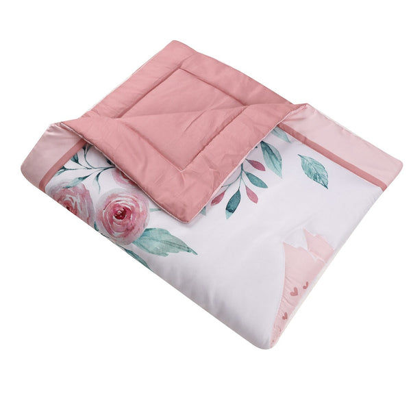 Swan Cot Bedding Set - Girls Baby Cot Accessories-Crib Bedding
