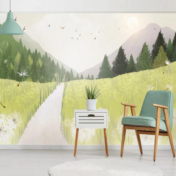 Swiss Alps Wallpaper: Sceneries and Picturesque Landscapes-Trees Wallpaper