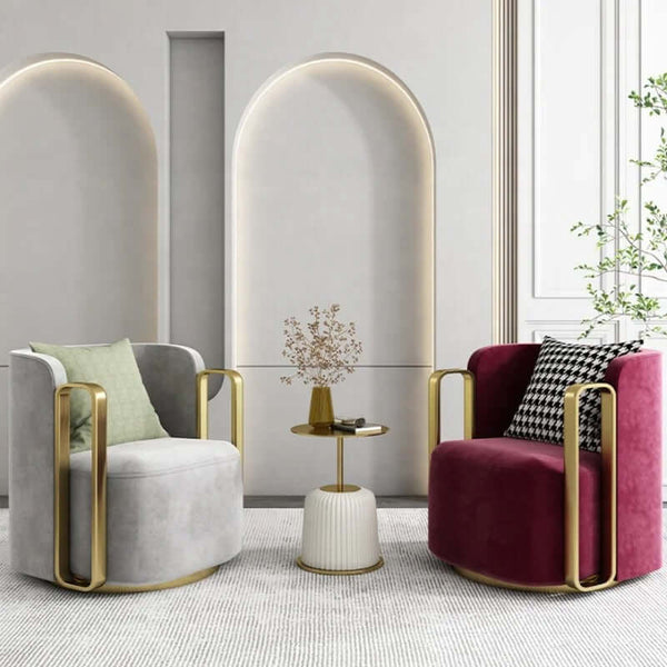 Swivel Designer Armchair - Swirl in Style-Arm Chairs, Recliners & Sleeper Chairs