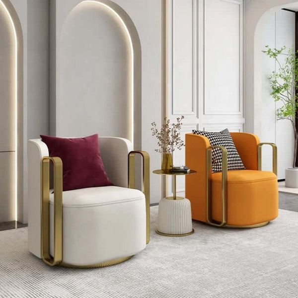 Swivel Designer Armchair - Swirl in Style-Arm Chairs, Recliners & Sleeper Chairs