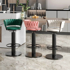 Tabourets Velvet Bar Stools & Kitchen Island Counter Bar Stool-Bar Stools